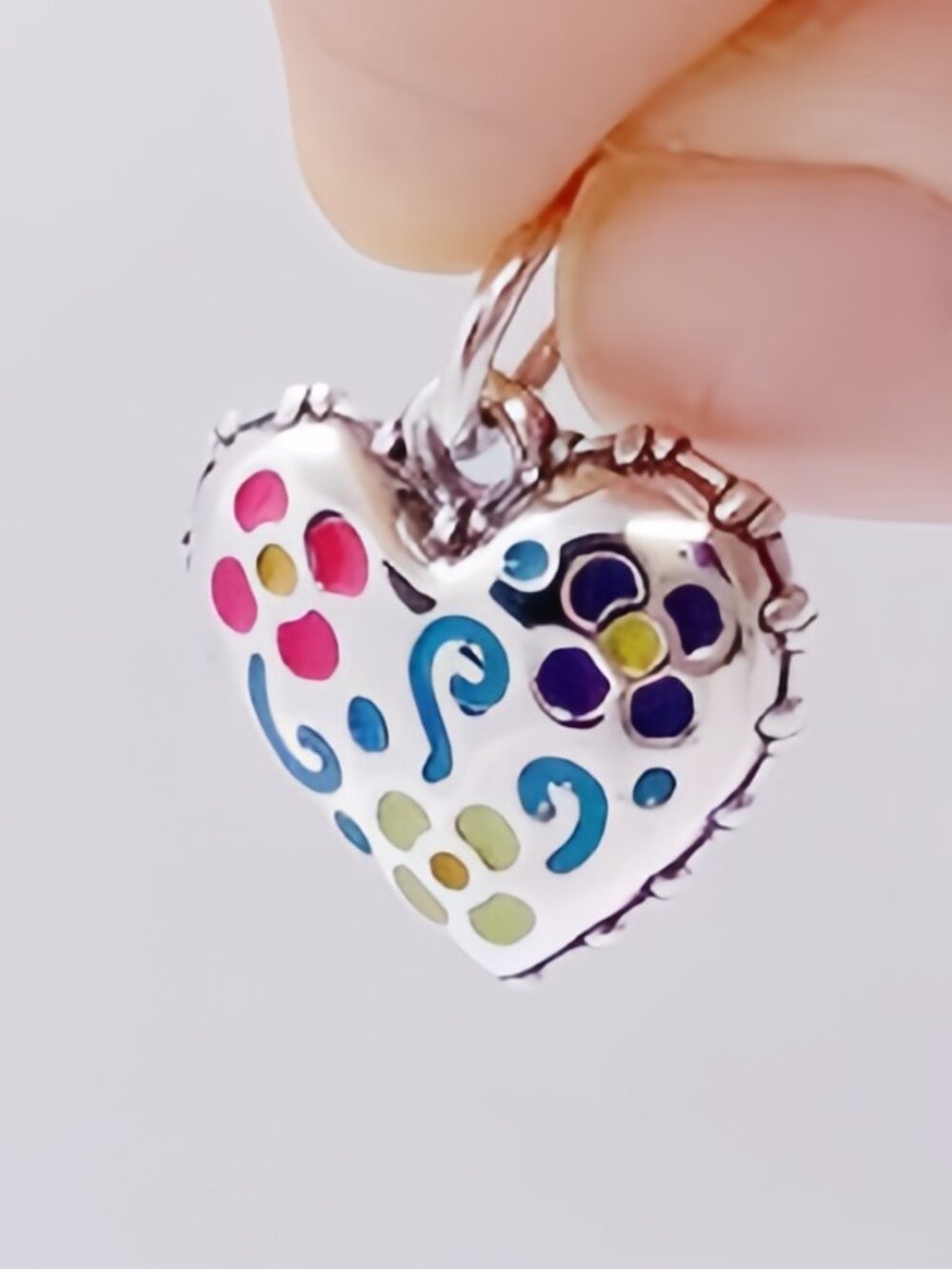 James Avery Enamel Consuela Heart Charm